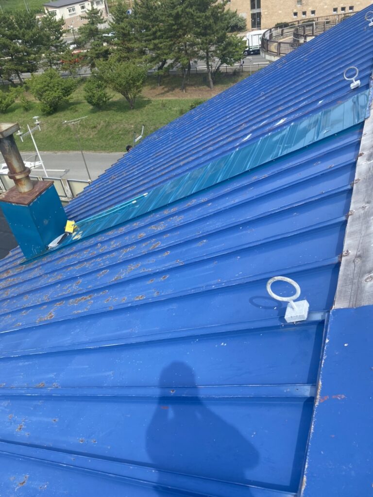 屋根ペンキ塗装-掃除洗浄1