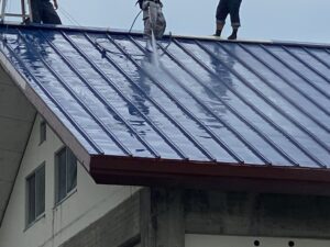 屋根ペンキ塗装-掃除洗浄7